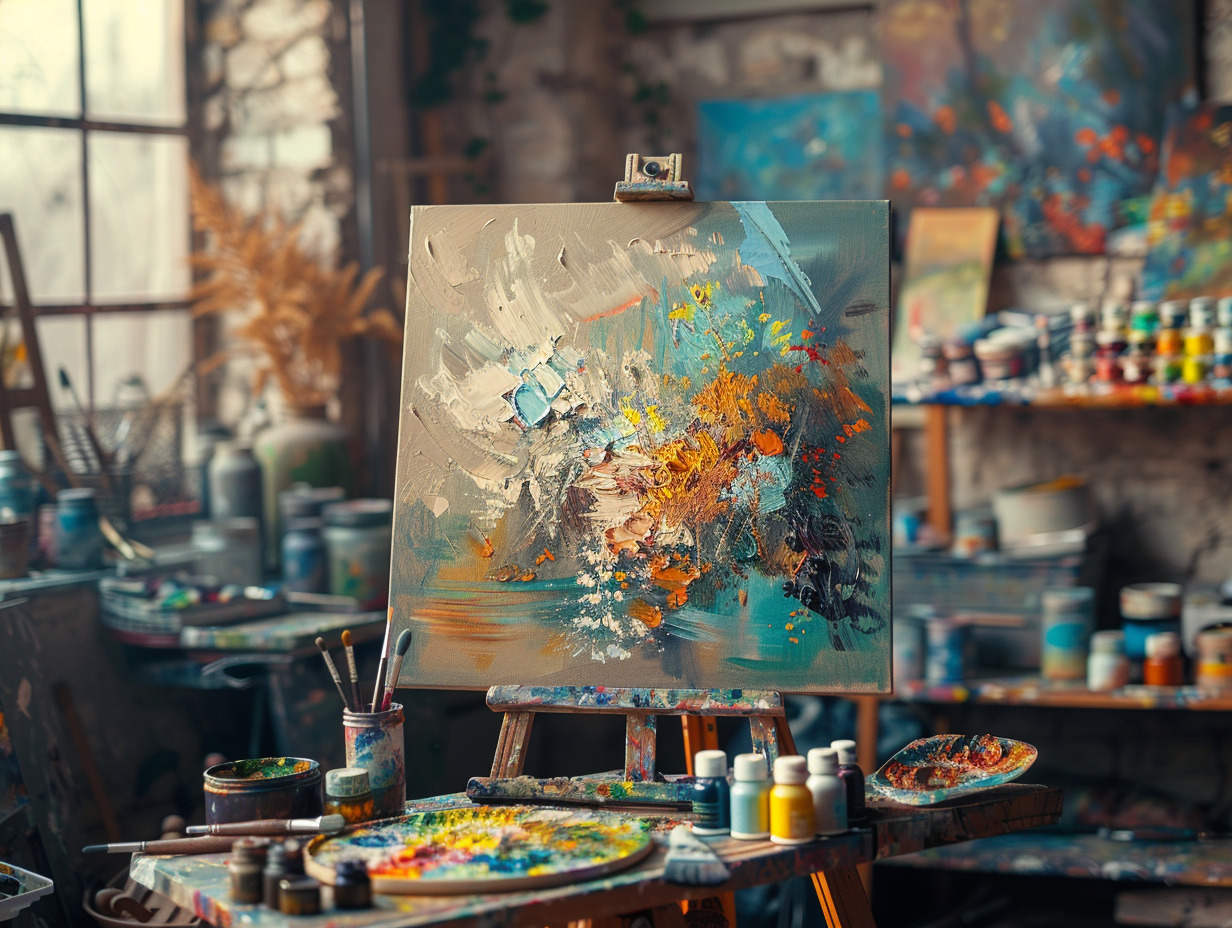 peinture  mélanger